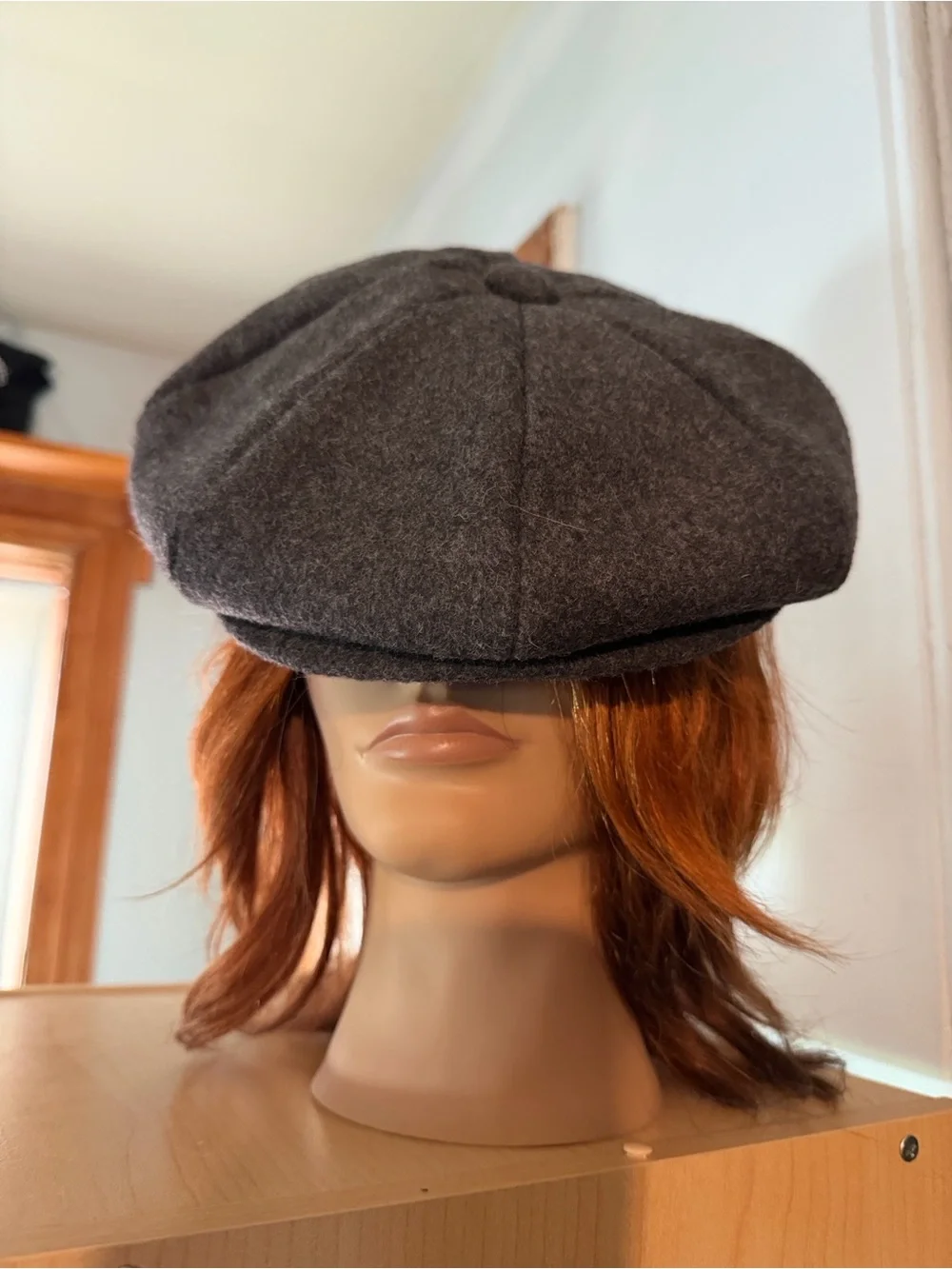 Grey Wool Newsboy hat CAPAS Headwear N.Y. Made in USA